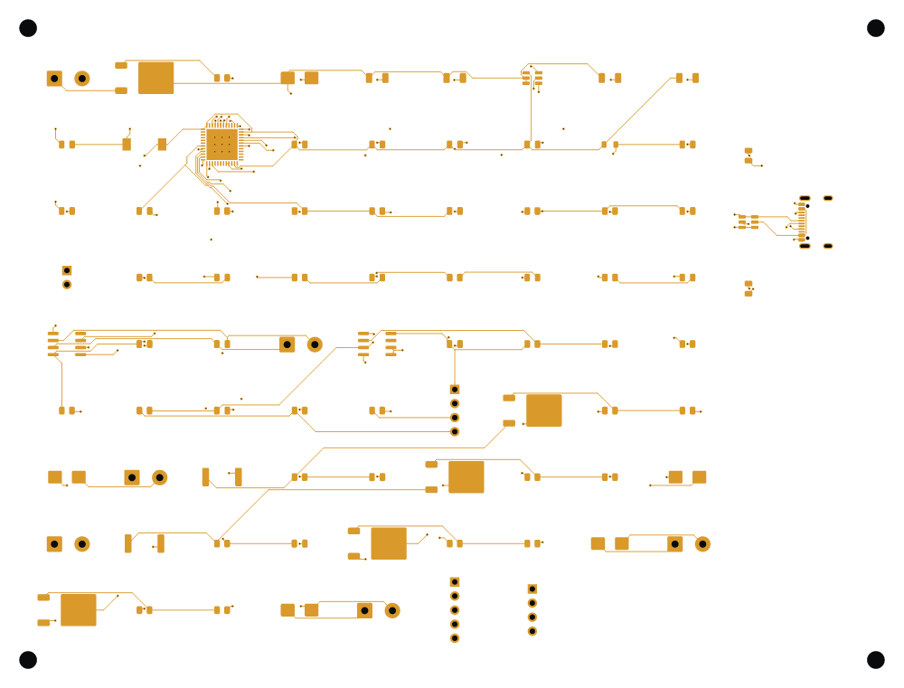 Front-copper trace routing of the TurbineECU board